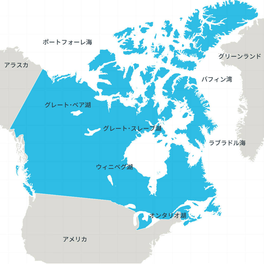 カナダ 自然図ベクター地図素材のダウンロード販売アフロモール
