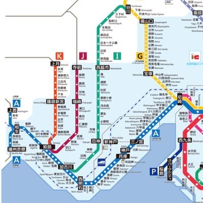 山口県の鉄道路線図をつくる