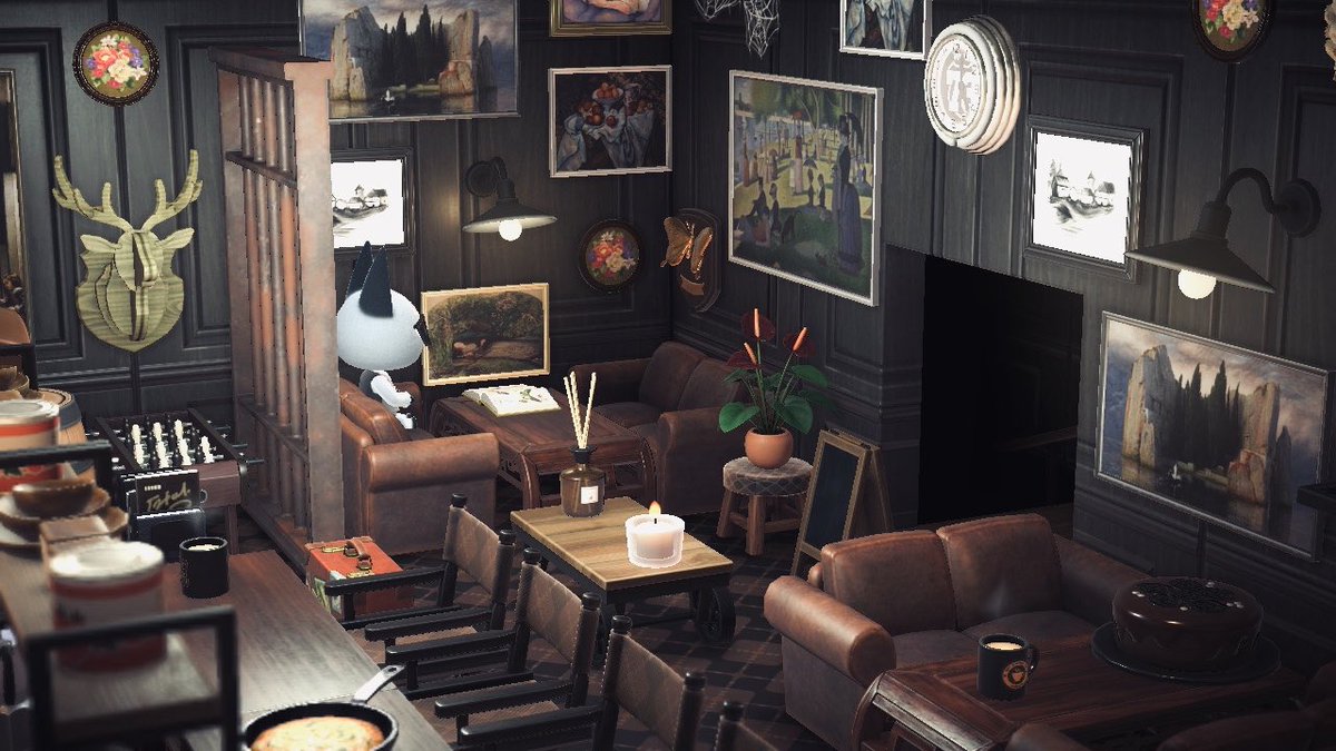 6×6マス 住民宅をお店にリフォーム4店バー、パン屋、カフェ、駄菓子屋全部屋作り方と家具名付き あつ森あつまれどうぶつの森