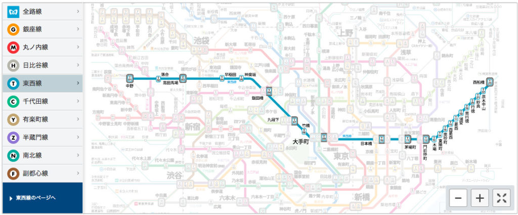 東京メトロ 東西線 路線図・停車駅レイルラボ RailLab