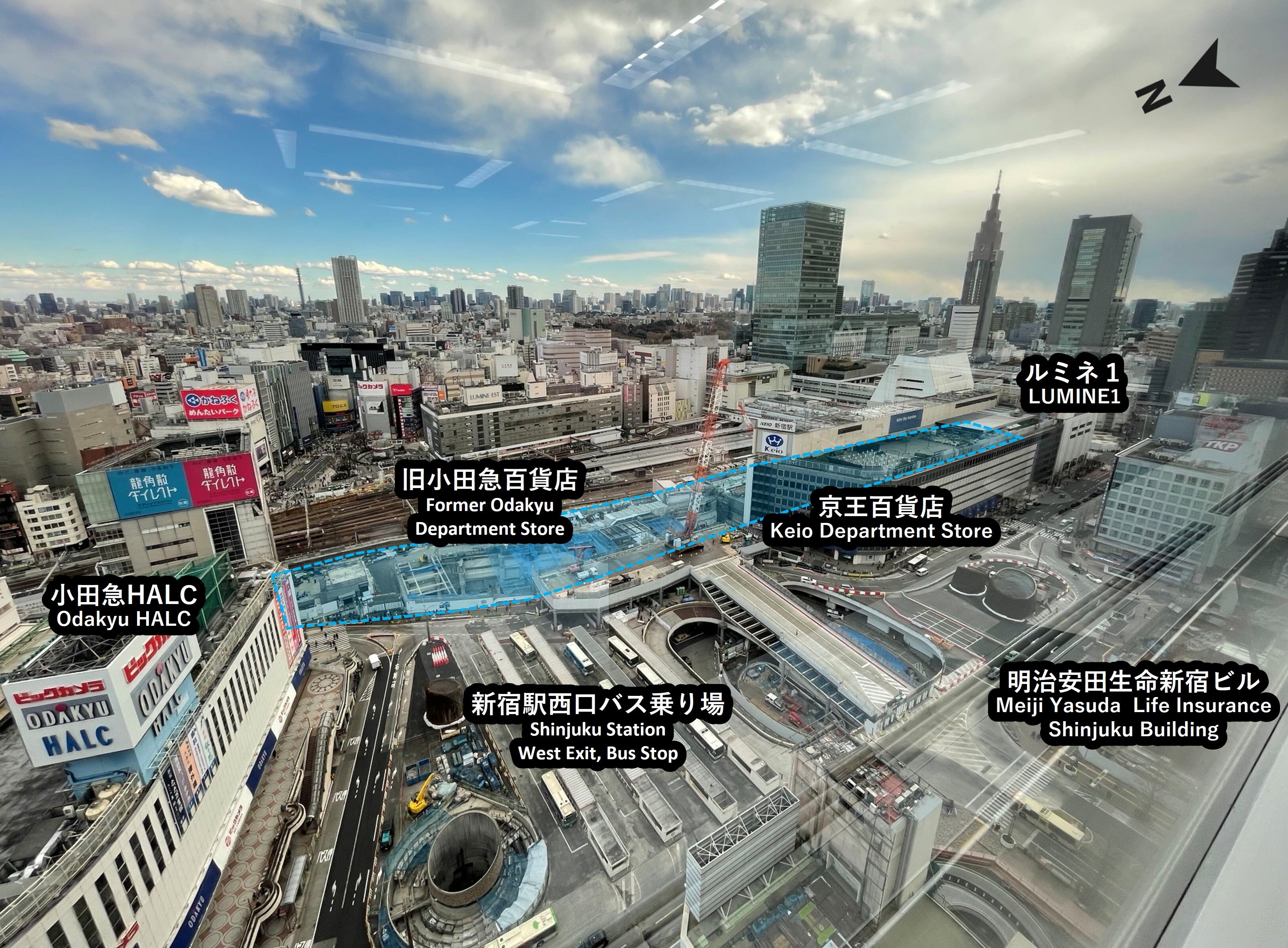 新宿駅の西口から東口、東口から西口への行き方 定番の2パターン東京一人旅男子