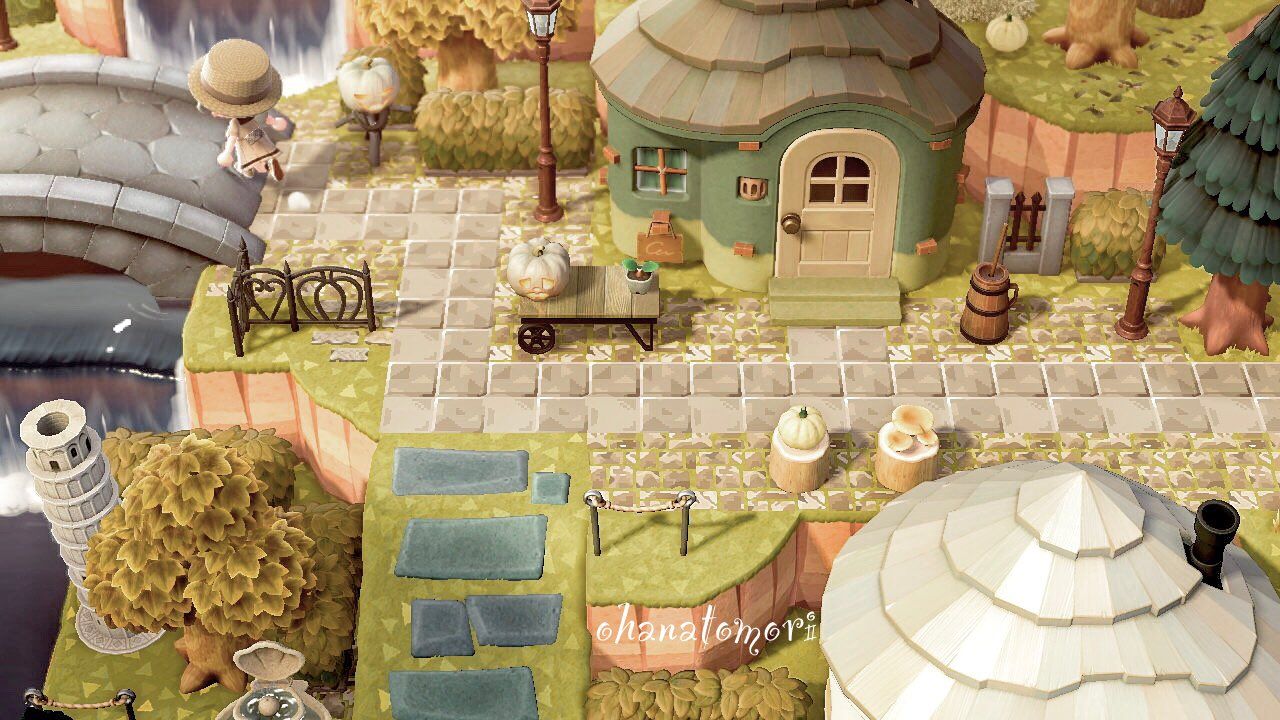 あつ森で北の海岸エリアの住宅街を紹介