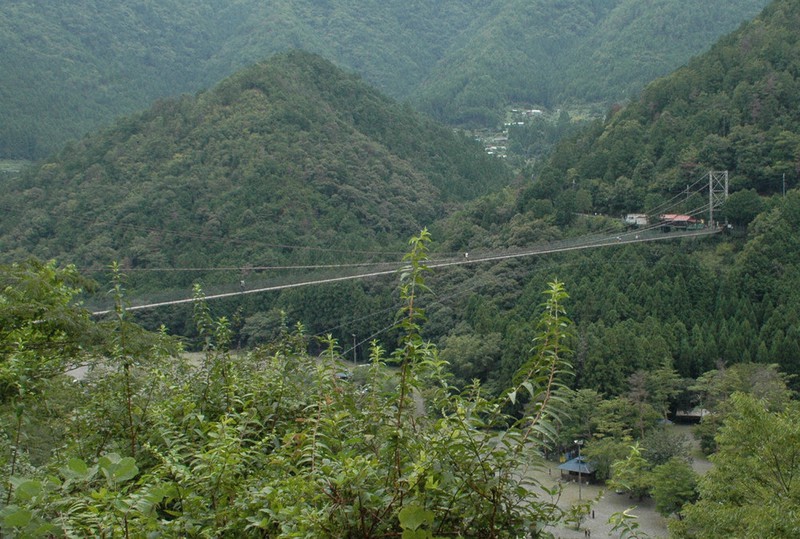 谷瀬の吊り橋 十津川村 奈良県 01801000595 の写真・イラスト素材アマナイメージズ