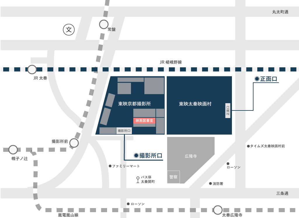 行き方写真付 京福 嵐電