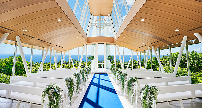 海を望むチャペル少人数挙式・家族婚なら家族挙式99,000円