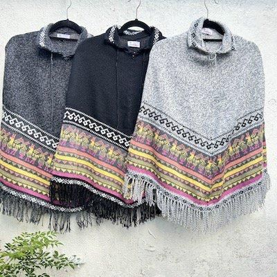 PO-B01 ポンチョ フォルクローレ衣装 アンデス 民族衣装