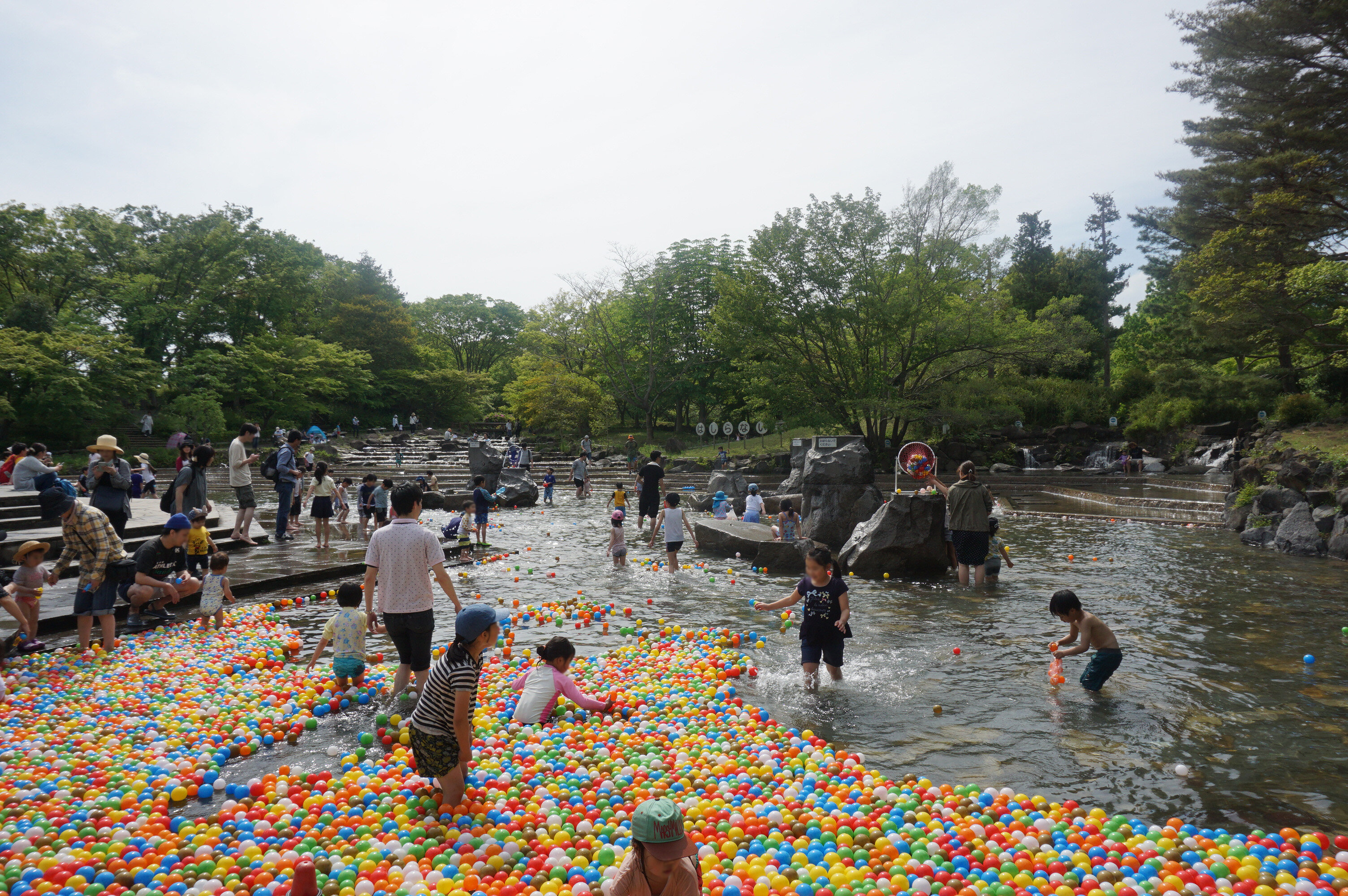 穴場の川遊びスポット - 高間みずべ公園