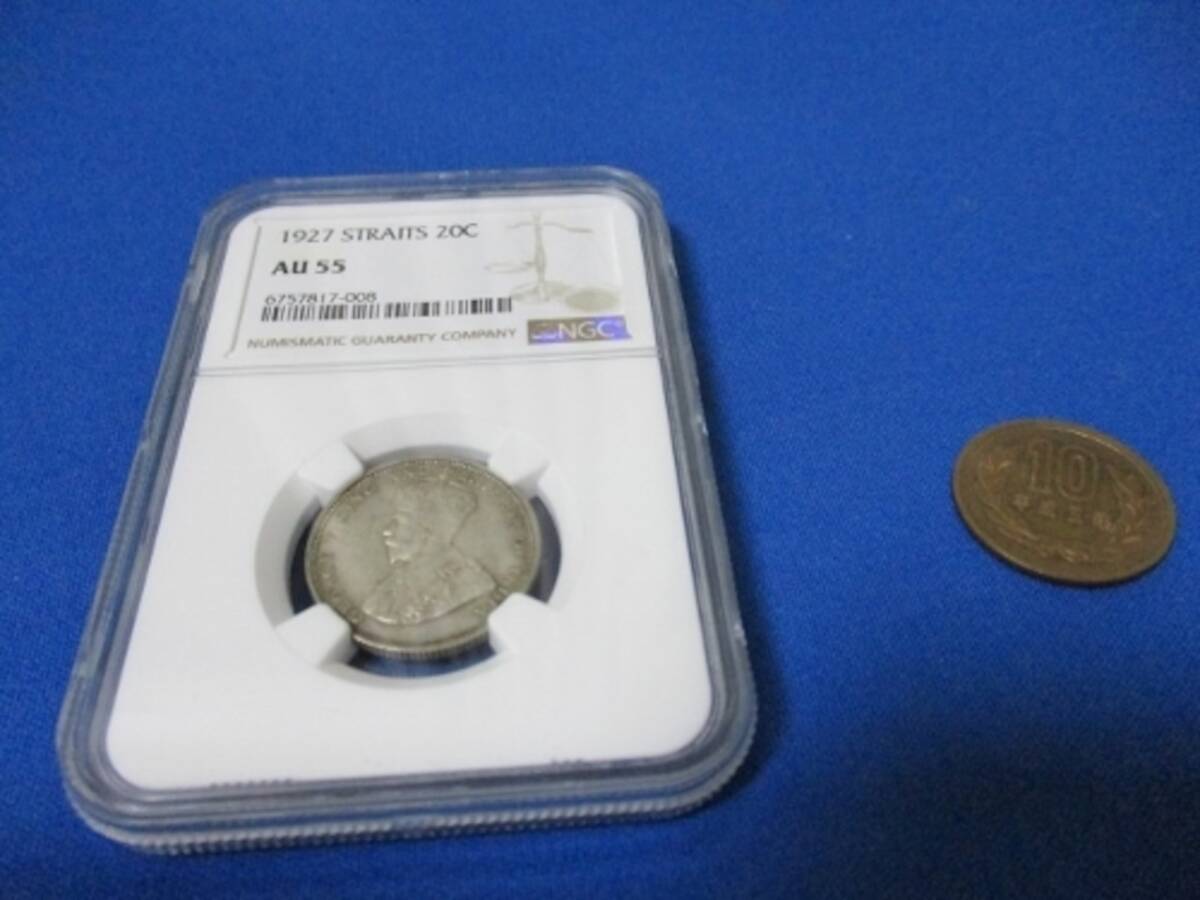 海峡植民地、エドワード7世の1ドル銀貨、1904年アンティーク・コインオンラインショップ「ときいろ」