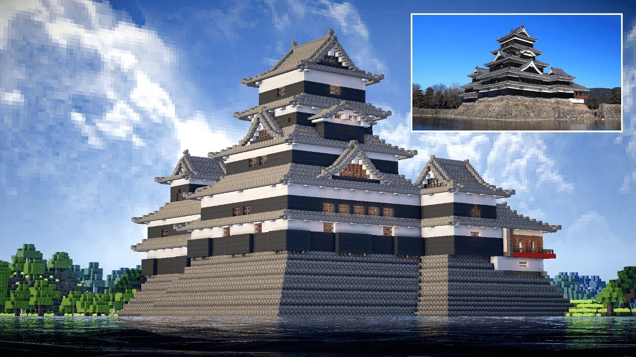 マイクラ シュノンソー城の作り方！水辺に建てるオシャレ建築！part1