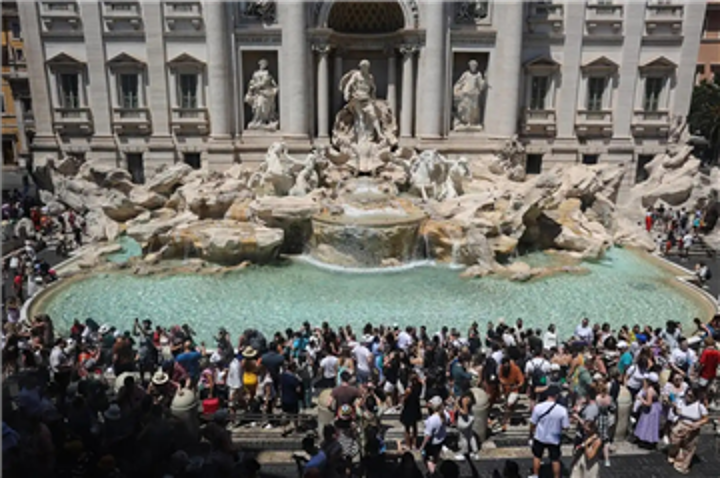 イタリア、ローマのトレビの泉トレヴィ 。の写真素材・画像素材 Image