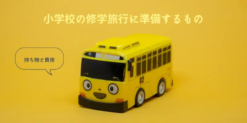 小学生の旅行バッグ・持ち物紹介～自然教室・林間学校・修学旅行～さかみちこそだて