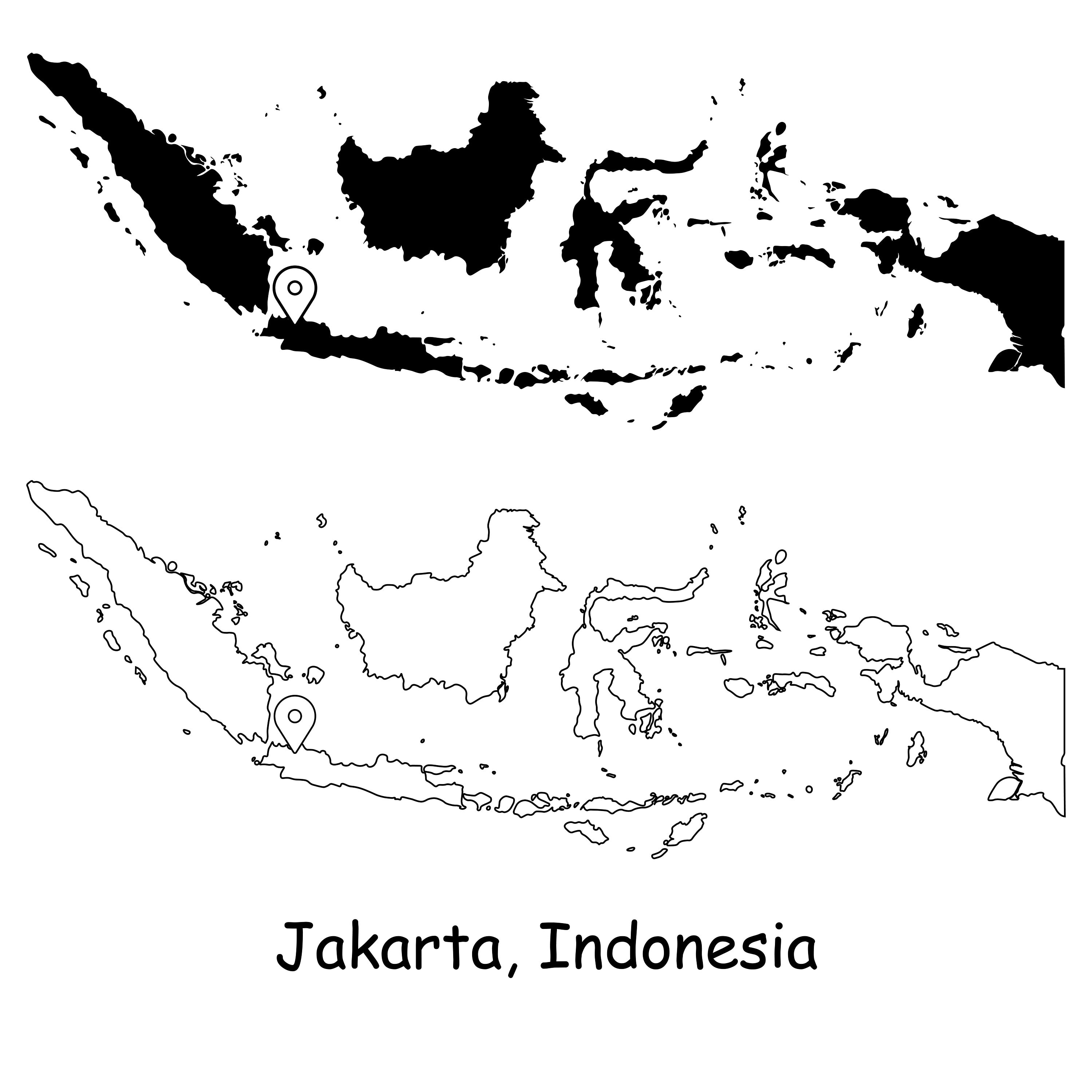 ジャカルタの地図