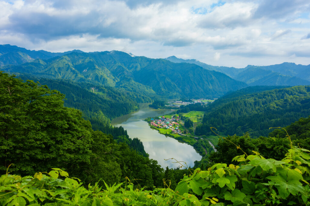 福島・日本のスイスと言われる 大志集落 冬