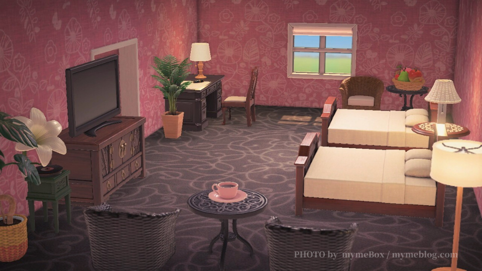 スミ - ホテルライクな上質空間あつまれどうぶつの森あつ森コーデ