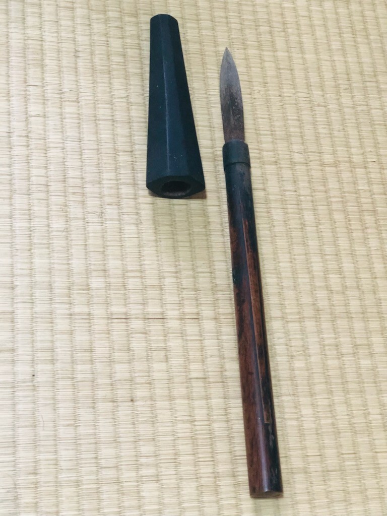 Yahoo!オークション - 高級短槍 刃長10.3cm反り0.0cm槍の全長46.7cm
