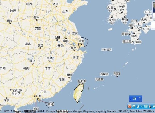 500+ Taiwan Map China Hong