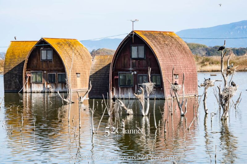 牛窓の水没ペンション村 岡山県瀬戸内市牛窓町 が何とも言えずわびさび！？: