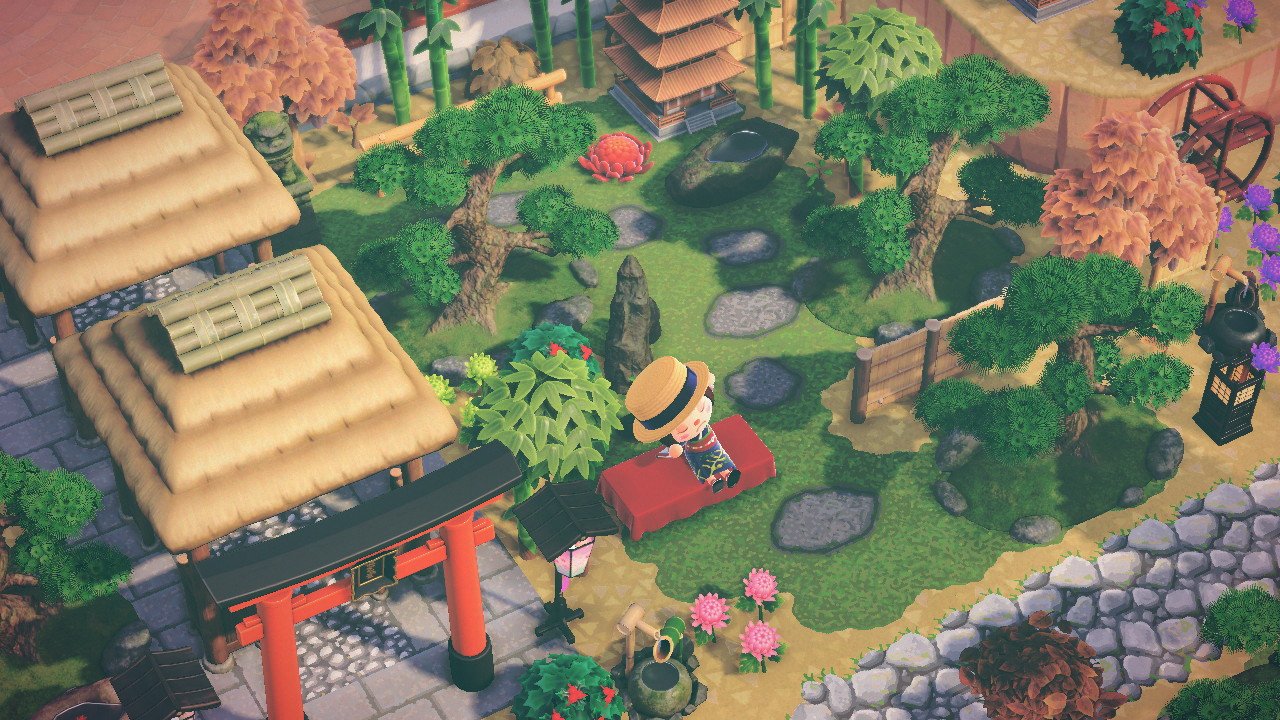 狗尾島島の入り口 🌾 あつ森5年目にして初の和風テーマ✌🏻animalcrossing animalcrossingnewhorizons