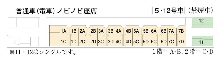 値段の割には快適 ノビノビ座席で九州へ 1811九州7