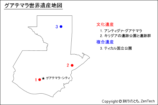 グアテマラ 地図データ、GISデータのご案内教育と研究の未来
