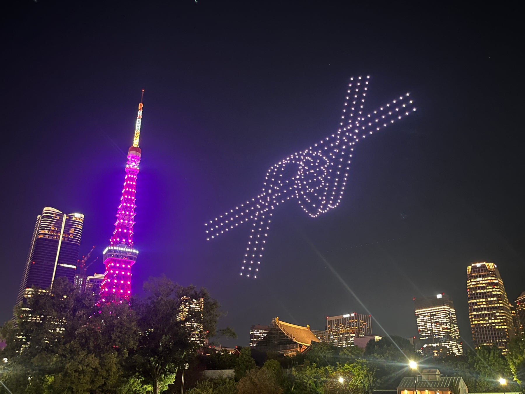 ピンクリボン 京都タワーライトアップイベント -