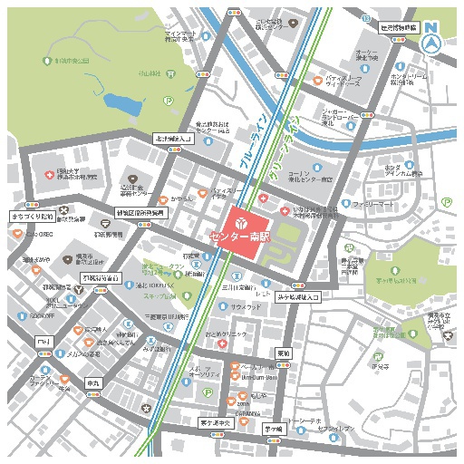 ささぶね ふれあいの丘駅〜ささぶねのみち〜センター南駅 : 『緑道ハレバレ散歩』ブログ