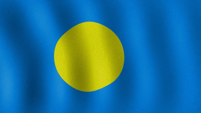 世界の国旗図鑑 - パラオの国旗