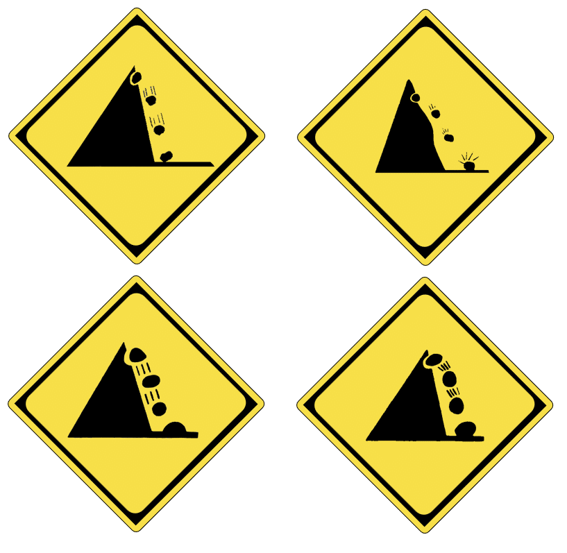 山間部で見かける「落石注意」に2つの意味が存在！ 「落ちている石」だけじゃない注意すべき「もうひとつの意味」くるまのニュース