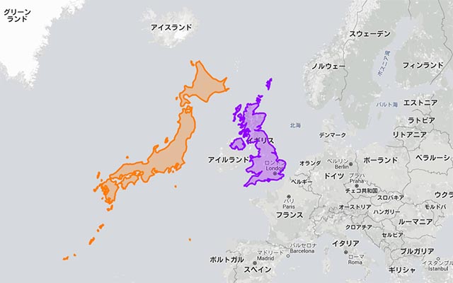 World Map with Japanese