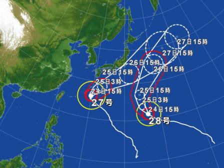 台風情報 大型で強い台風15号 衛星画像には次第に渦巻きグアム近海を通過する様子 11日に