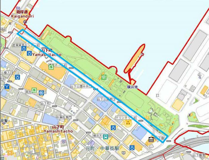 ↓↓↓ 「山下公園通り・ホテルニューグランド」 横浜市中区山下町 昭和2年 1927
