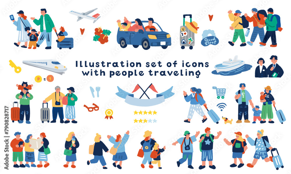 旅行アイコンのイラスト素材・ベクター Image 48384825