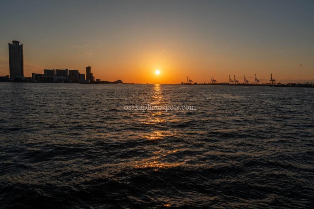 なみはや大橋 港区～大正区 からの大阪夜景
