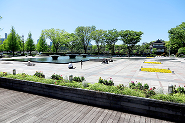 皇居前広場 空撮昭和館デジタルアーカイブ