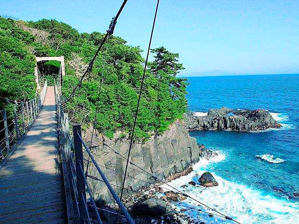 通行止め解除＞城ヶ崎海岸つり橋☆ 伊豆 伊東温泉 陽気館のブログ -