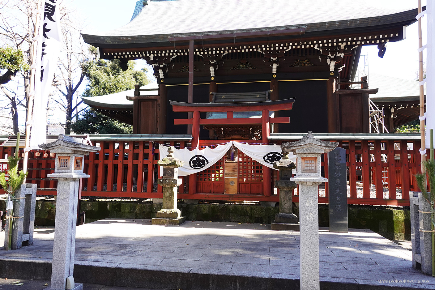 本妙寺の鬼子母神堂 附棟札 伊勢崎市