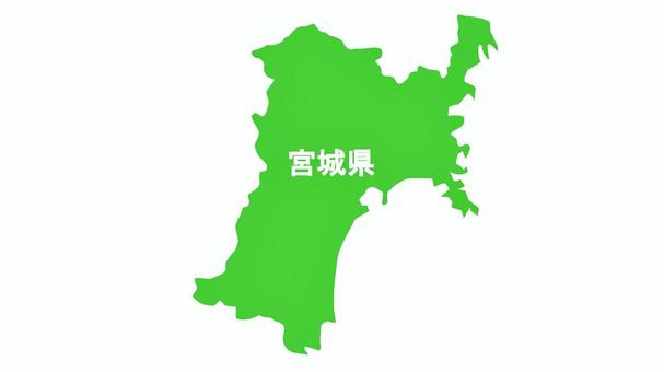 簡略化した宮城県の地図のイラスト商用OKの無料イラスト素材サイト ツカッテ