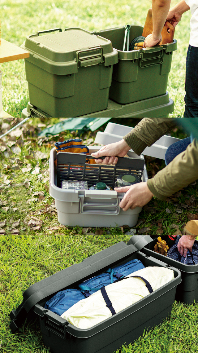 キャンプ道具の収納に困ったら！おしゃれな収納方法とおすすめのアイテムを紹介収納ボックスBE-PAL キャンプ、アウトドア 、自然派生活の情報源ビーパル