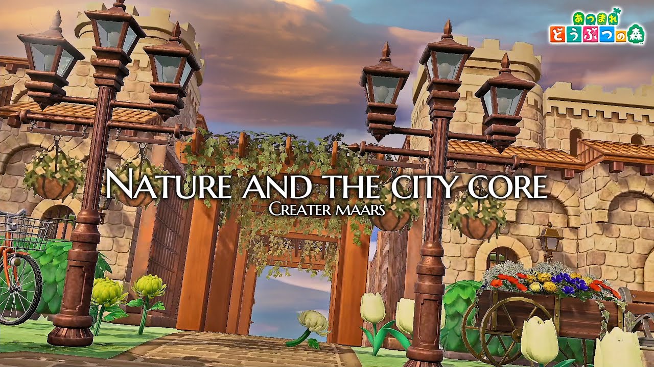 あつ森 マーケット広場とヨーロッパの街並み - マイミーボックス myme