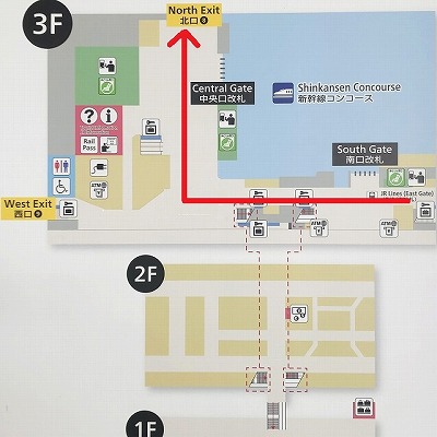 大阪駅の御堂筋口は何両目？行き方は？京都・神戸・宝塚・環状線