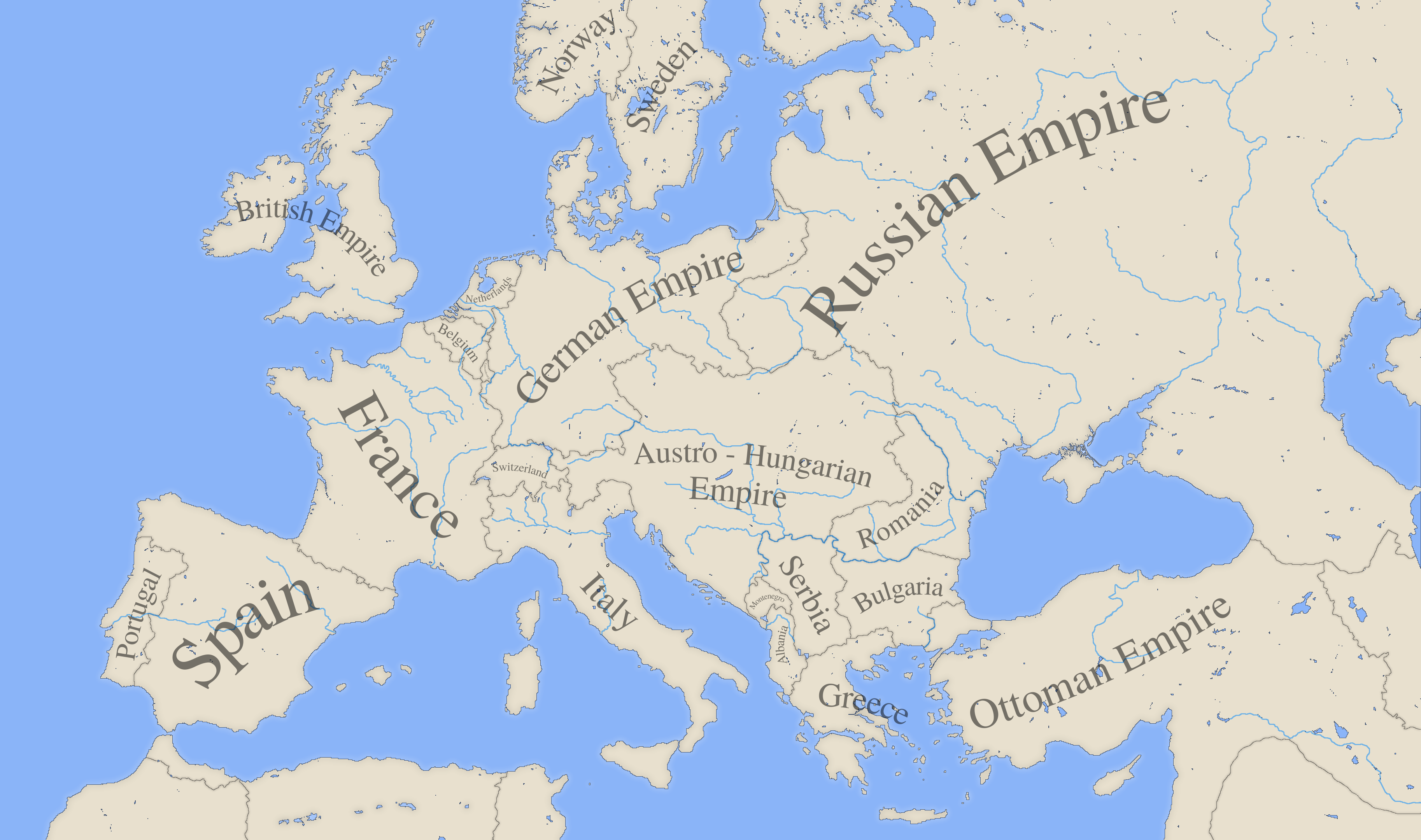 ヨーロッパ中央部 白地図ベクター地図素材のダウンロード販売アフロモール