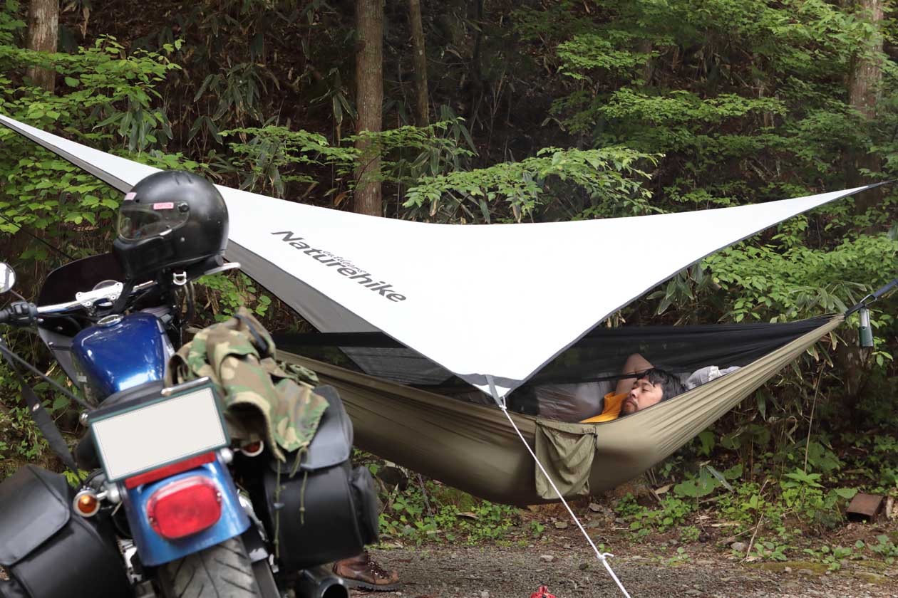 夏のハンモック泊が面白いのでご紹介しますぞ！minimalize gears 軽量ソロキャンプのブログ