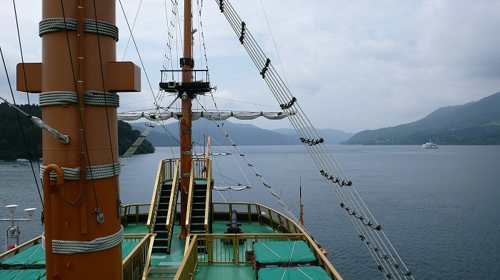 これから海賊船、ロープウェイに乗ってもう一度大涌谷へ箱根海賊船箱根町港元箱根港桃源台芦ノ湖20240517箱根箱根旅行結婚◯0周年旅行