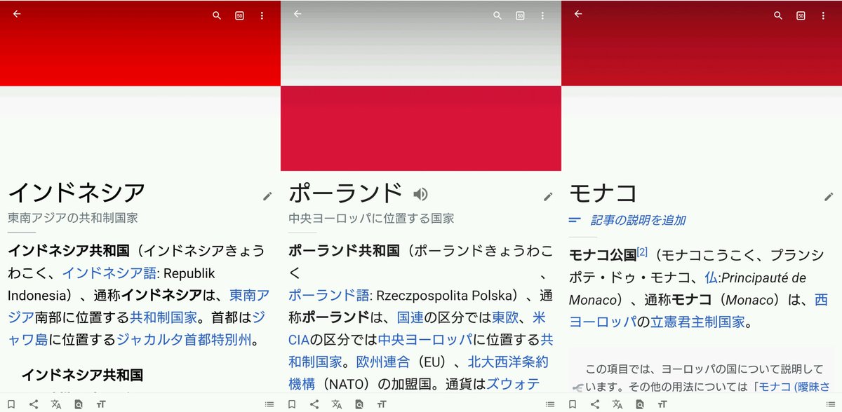 世界の国旗図鑑 - インドネシアの国旗