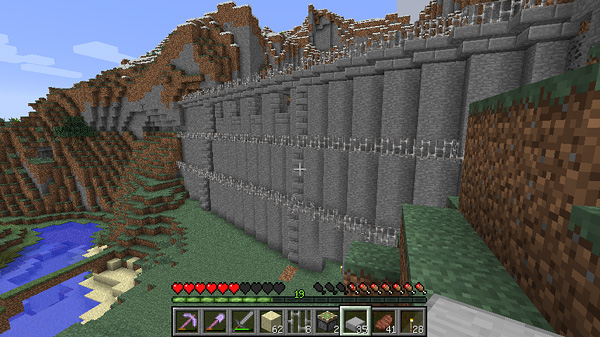 マイクラ建築 初心者でも簡単！かっこいい「城壁」の作り方