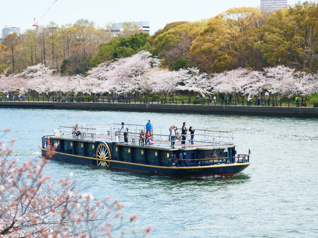 湊町船着場 水上バスで大阪観光