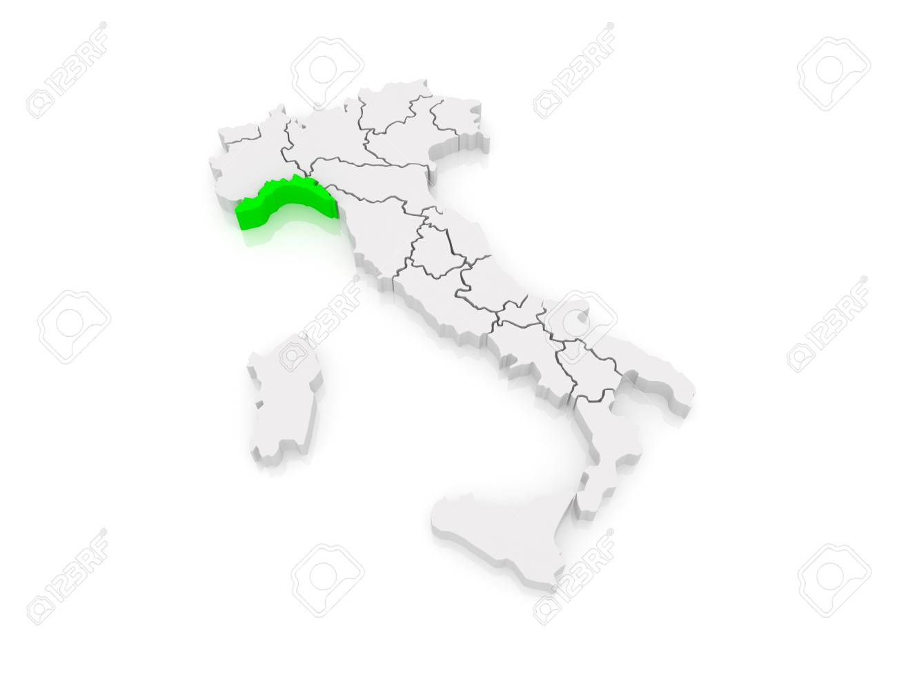 リグーリア州, d-maps.com: 無料地図,