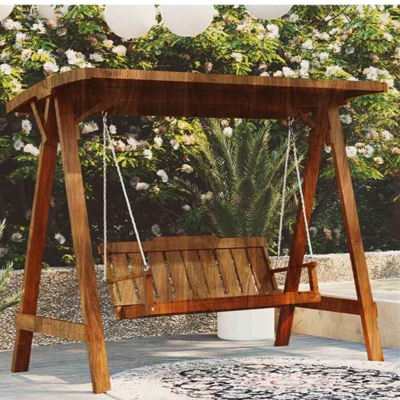 ガーデンベンチ アウトドアポーチ ブランコ 調節可能なキャノピー 丈夫なスチールフレーム