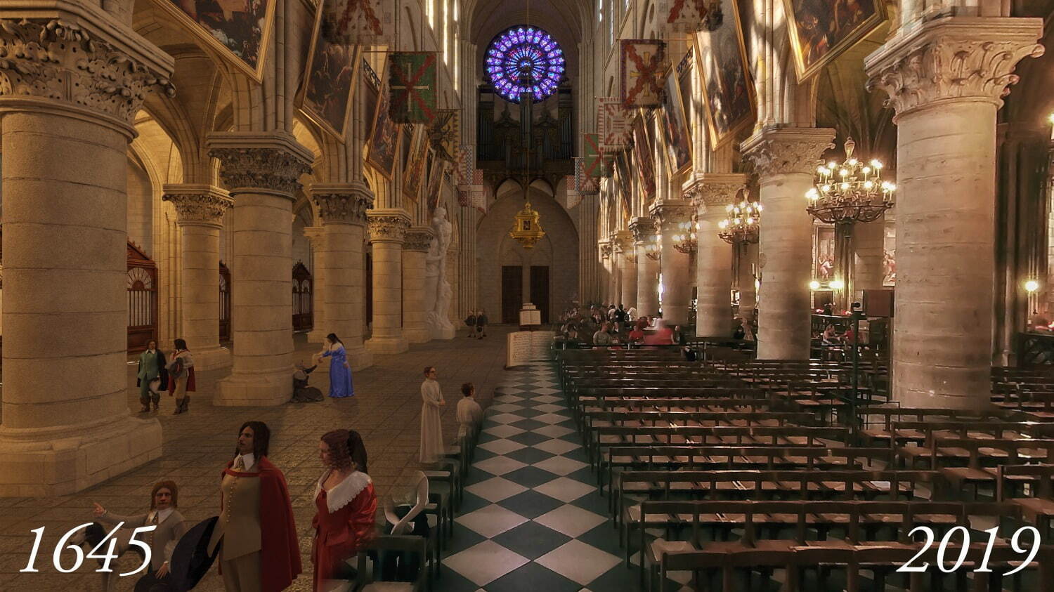 ノートルダム大聖堂パリCathédrale Notre-Dame de Paris 4K60p