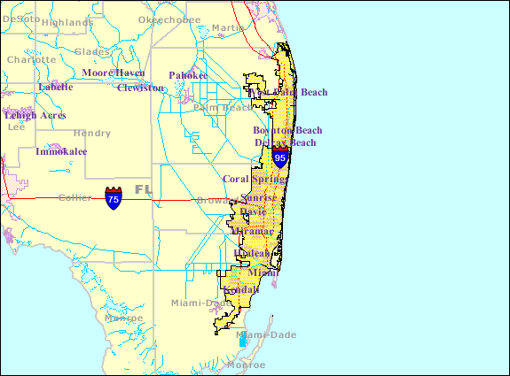 850 Miami Map Stock Photos,